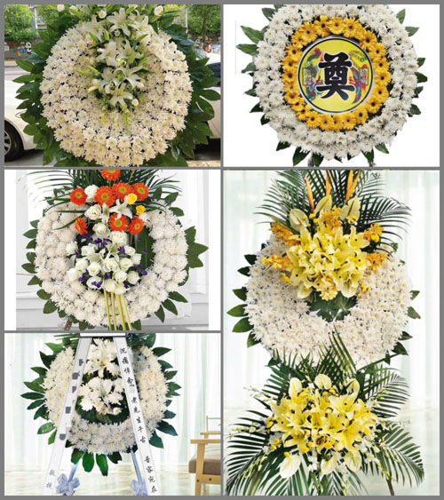 湖北黄冈市浠水县团陂镇观音寺村花圈速递